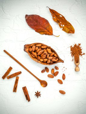 Tatlılar arka plan ve tatlılar menü tasarımı. Kahverengi çikolata p