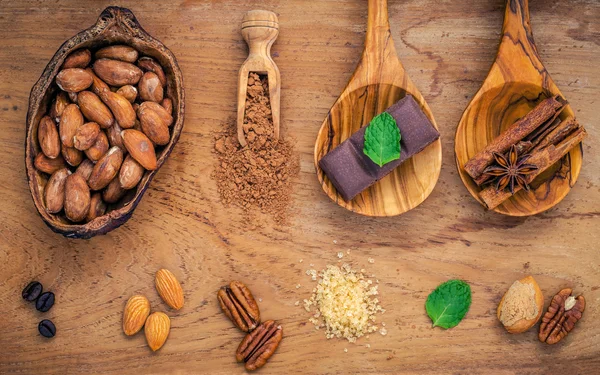 Tatlılar arka plan ve menü tasarımı. Malzemeler için ekmek, pe