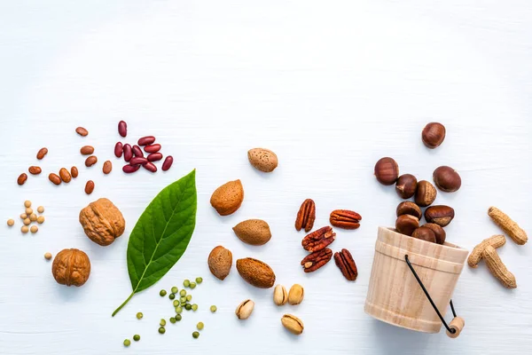 Selección de fuentes alimentarias de omega 3 y grasas insaturadas. super fo —  Fotos de Stock