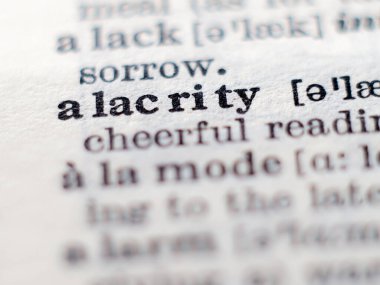 Sadakatin sözlük tanımı. Seçici odak.