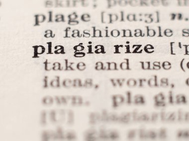 Kelime hırsızlığının sözlük tanımı, seçici odak.