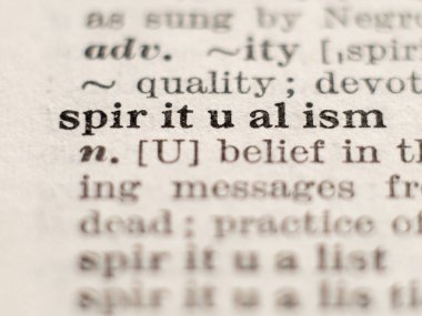 Kelime maneviyatının sözlük tanımı, seçici odaklanma.