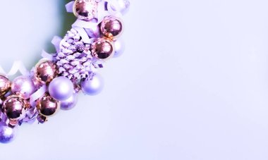 Noel çelenk arka plan.