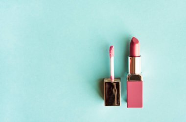 Ruj ve parlatıcı fırça.