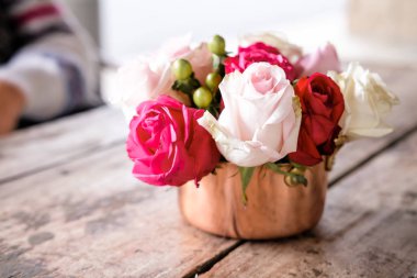 Pembe güller arka plan. 