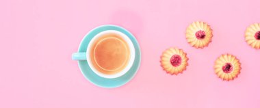 Kurabiye ve kahve afişi.