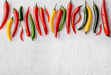 Acı biber çerçeve arka planı.