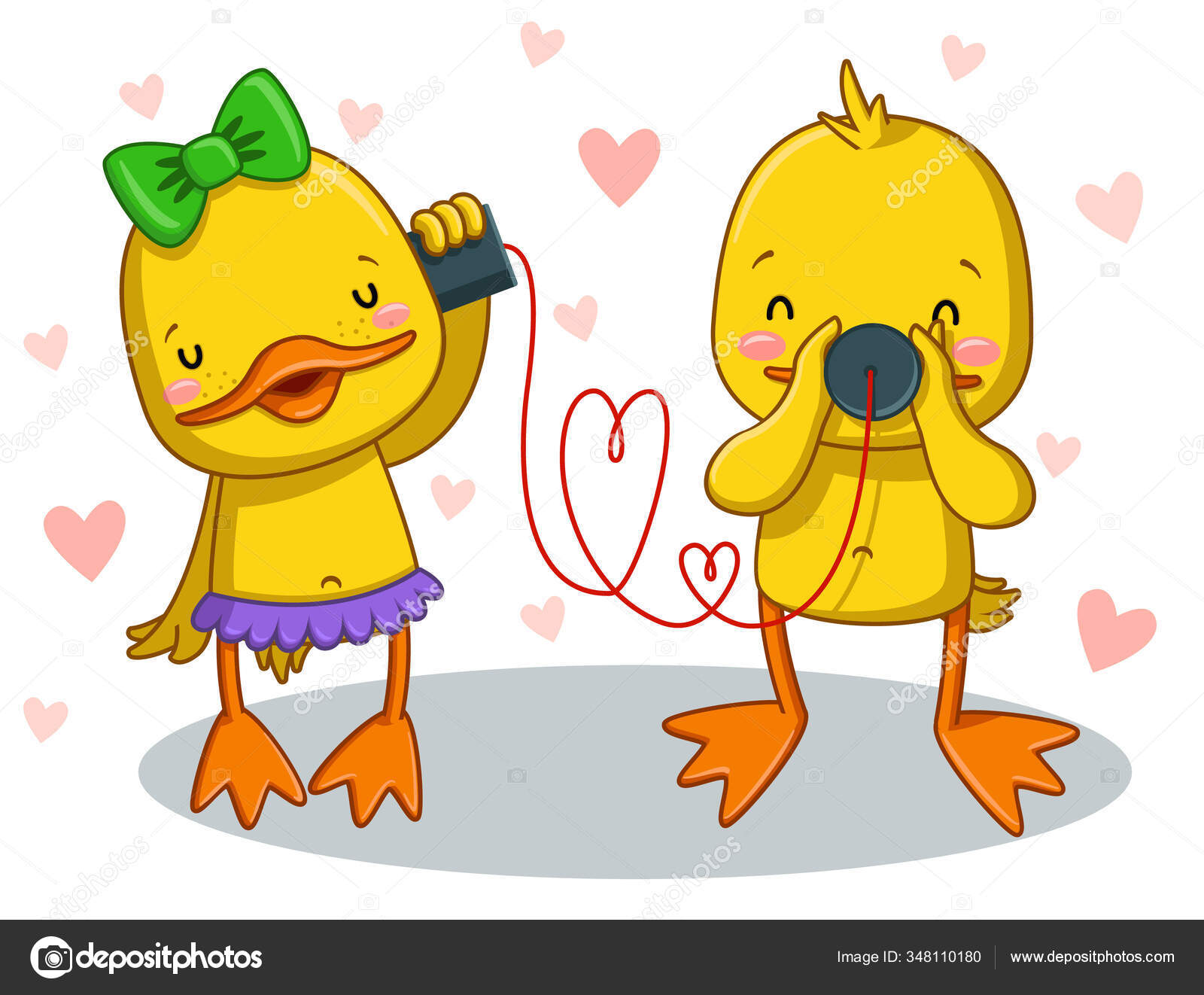 Patos enamorados imágenes de stock de arte vectorial | Depositphotos Patos enamorados imágenes de stock de arte vectorial | Depositphotos