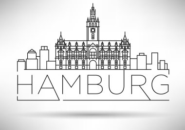 Hamburg şehir doğrusal Simgesel Yapı