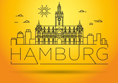 Hamburg şehir doğrusal Simgesel Yapı