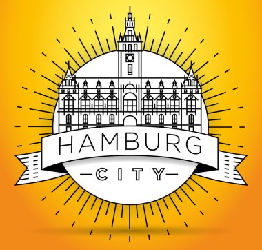 Hamburg şehir doğrusal Simgesel Yapı