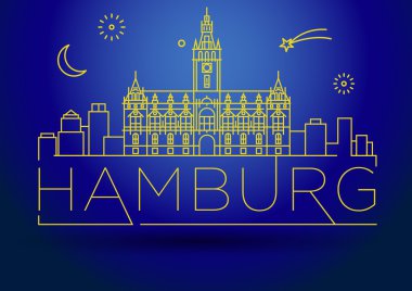 Hamburg şehir doğrusal Simgesel Yapı