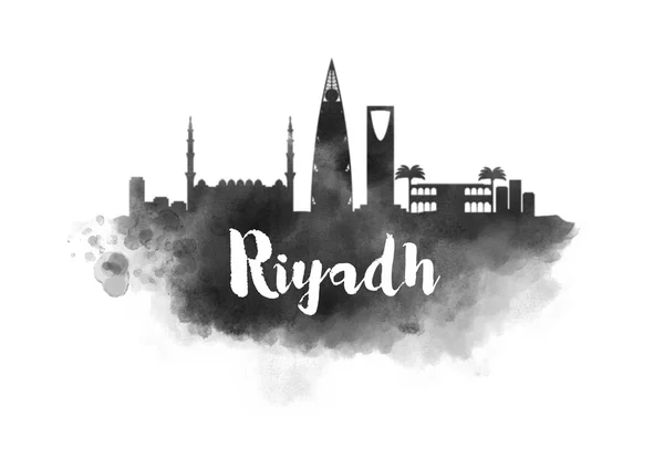 Riyadh watercolor cityscape — Stock Photo, Image