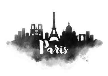 Paris suluboya cityscape