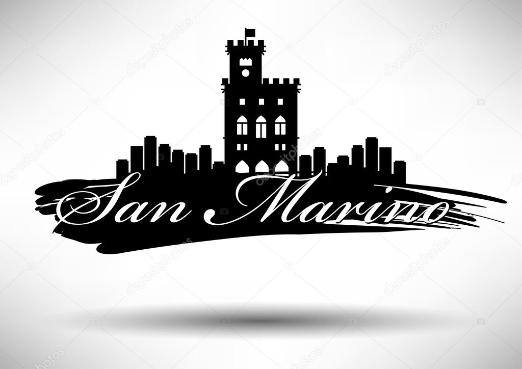 Graphic Design of San Marino City Skyline — Stock Vector ... Graphic Design of San Marino City Skyline — Stock Vector ...
