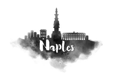 Suluboya Napoli şehir manzarası