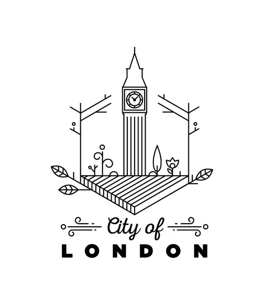 London carte de vœux — Image vectorielle