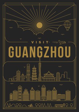Şablon Guangzhou city /