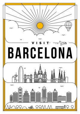 Şablon Barcelona city /
