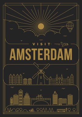 Şablon / Amsterdam city