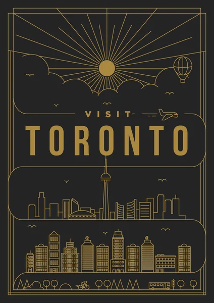 Şablon Toronto şehir / — Stok Vektör