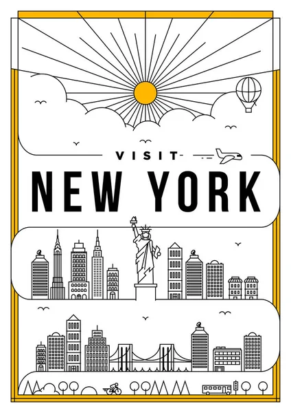 Modèle de la ville de New York — Image vectorielle