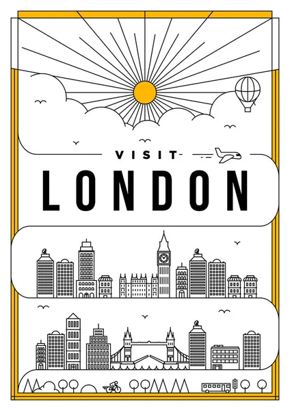 Modèle de la ville de Londres — Image vectorielle