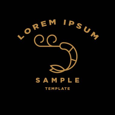 karides modern stil doğrusal logosu