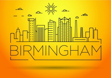 Birmingham doğrusal şehir manzarası 