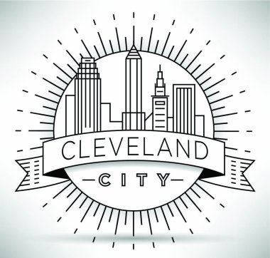 Cleveland doğrusal şehir manzarası 