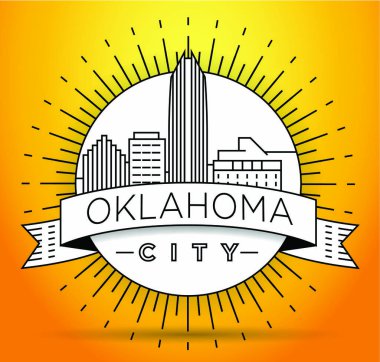 Oklahoma doğrusal şehir manzarası 