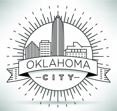 Oklahoma doğrusal şehir manzarası 