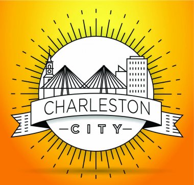 Charleston doğrusal şehir manzarası 