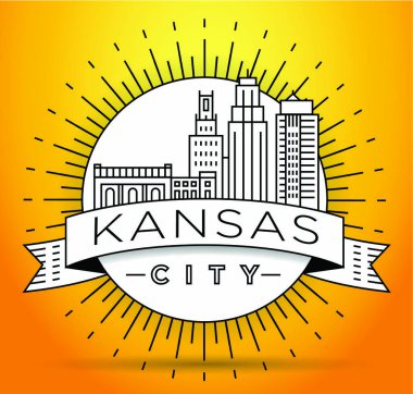 Kansas doğrusal şehir manzarası 
