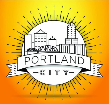 Portland doğrusal şehir manzarası 