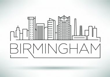 Birmingham doğrusal şehir manzarası 