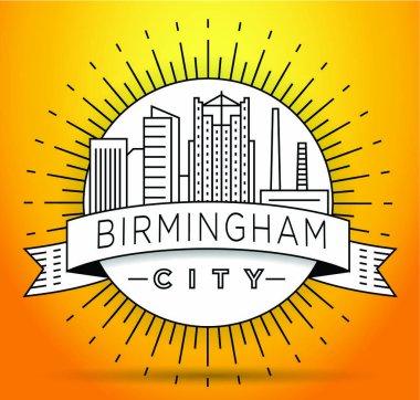 Birmingham doğrusal şehir manzarası 
