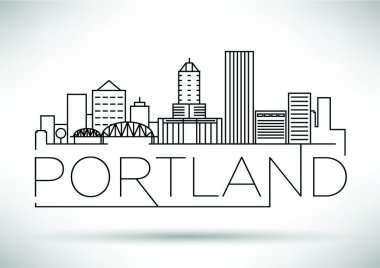 Portland doğrusal şehir manzarası 