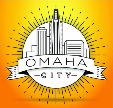 Omaha doğrusal şehir manzarası