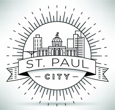 Saint Paul şehir doğrusal manzarası 