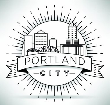 Portland doğrusal şehir manzarası 