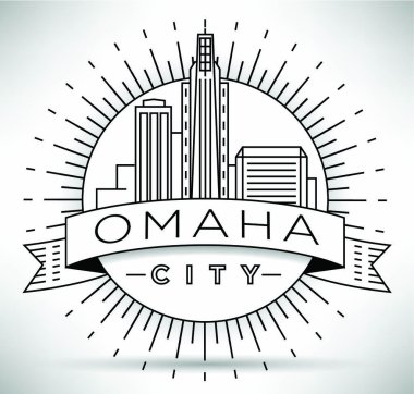 Omaha doğrusal şehir manzarası