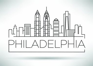Philadelphia doğrusal şehir manzarası 