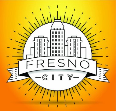 Fresno doğrusal şehir manzarası 