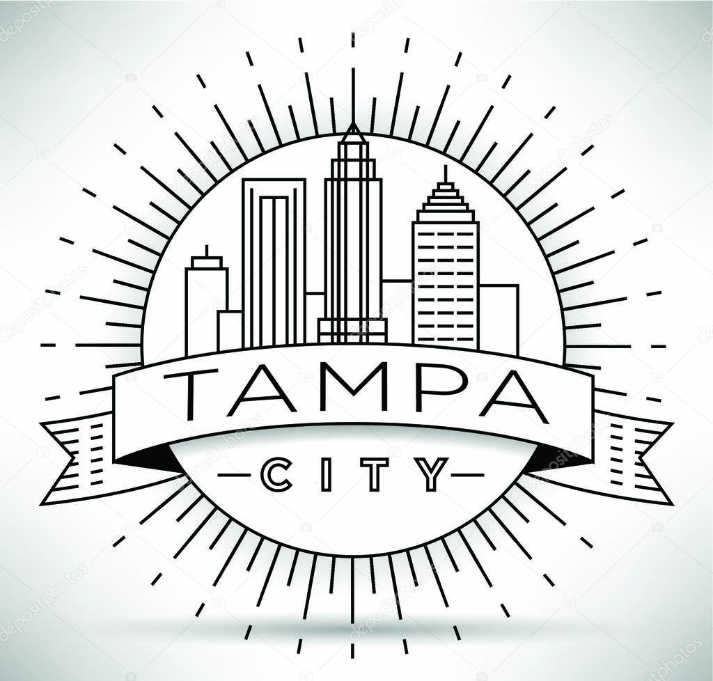 Tampa Linear City Skyline 