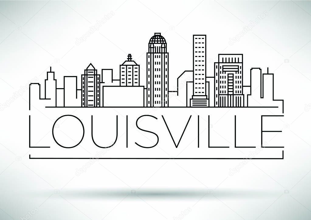Louisville Linear City Skyline 