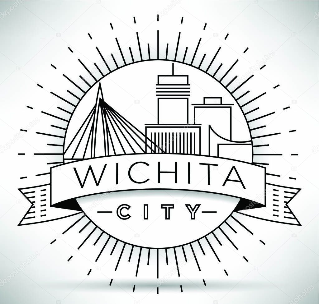 Wichita Linear City Skyline 