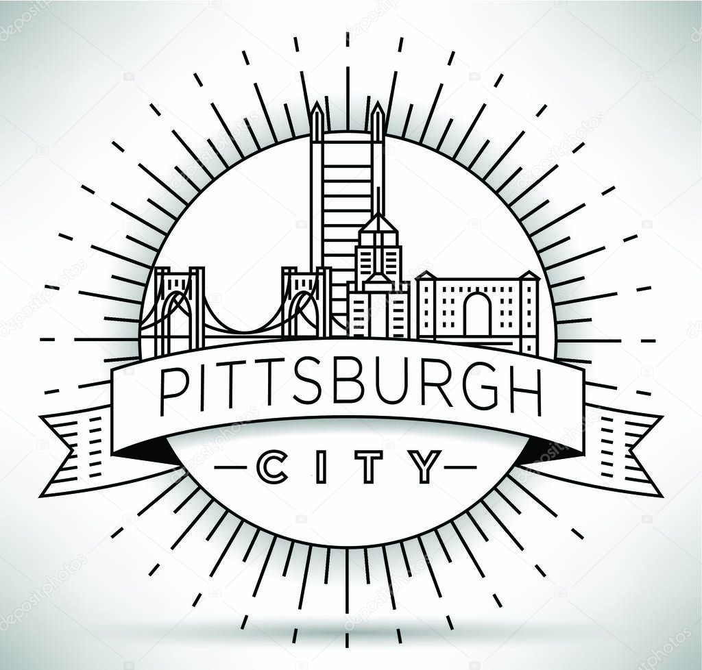 Pittsburgh Linear City Skyline 