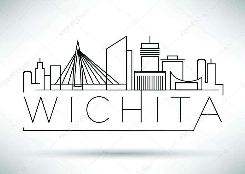 Wichita Linear City Skyline 