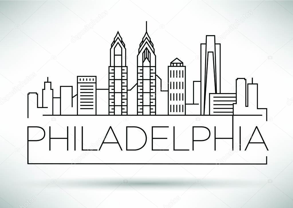 Philadelphia Linear City Skyline 